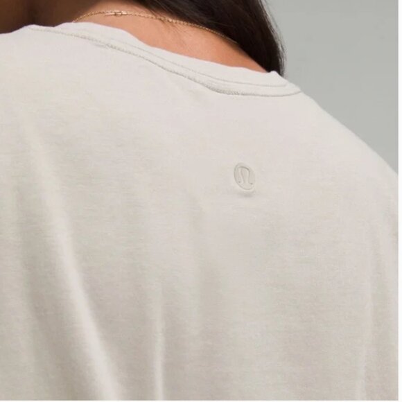 Lululemon Love Curved-Hem Crewneck T-Shirt in Riverstone, Size 6 - Picture 9 of 9
